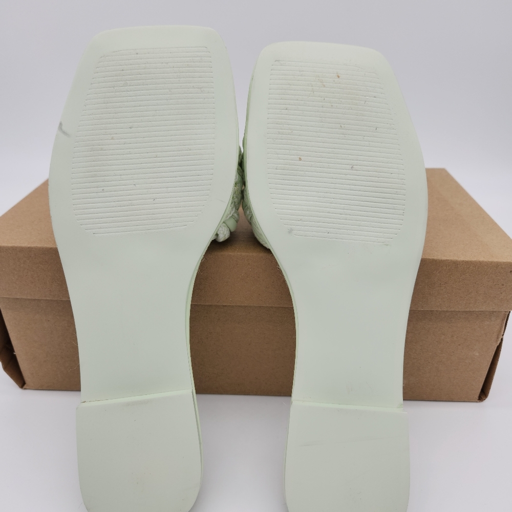 Steve madden Women's zeal woven slide Sanda mint size 8 - Picture 4 of 5
